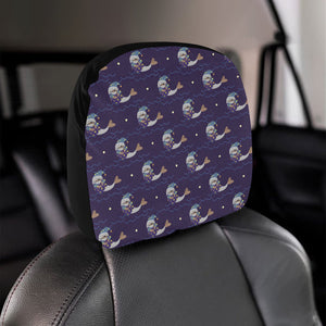 Sleeping Sea Lion Pattern Car Headrest Cover