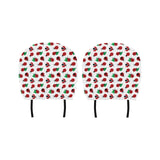 Ladybug Pattern Print Design 01 Car Headrest Cover