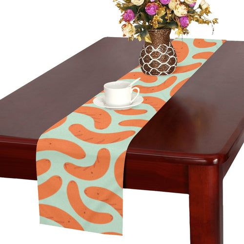 Sausage Pattern Print Design 04 Table Runner