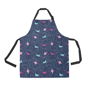 Stingray Pattern Print Design 05 Adjustable Apron