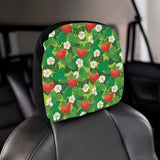 Strawberry Leaves Pattern Car Headrest Cover