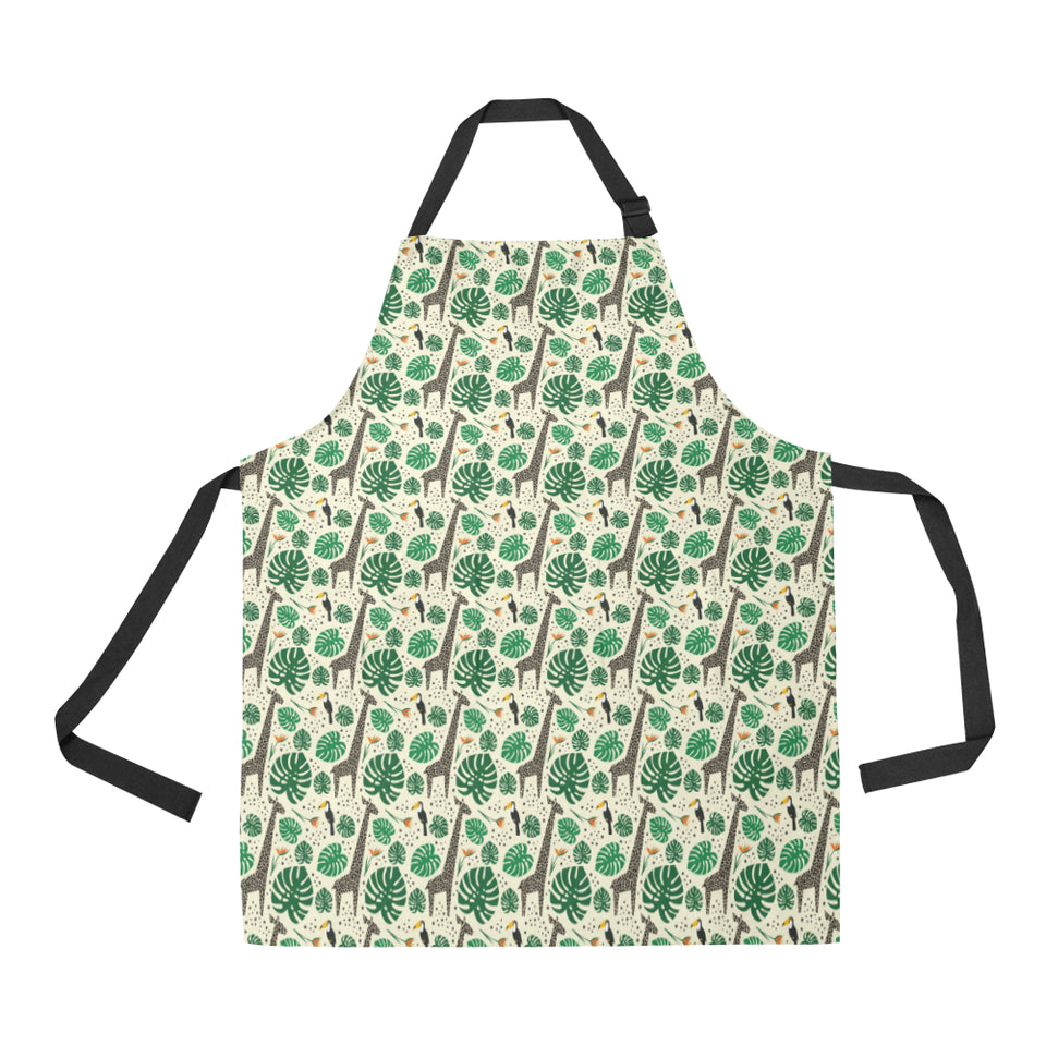 Giraffe Pattern Print Design 02 Adjustable Apron