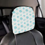 Octopus Blue Pattern Car Headrest Cover