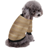 Wood Printed Pattern Print Design 02 All Over Print Pet Dog Round Neck Fuzzy Shirt