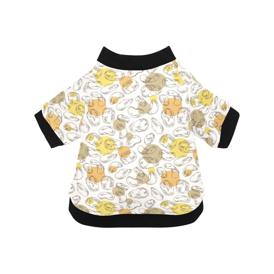 Potato Chips Pattern Print Design 02 All Over Print Pet Dog Round Neck Fuzzy Shirt