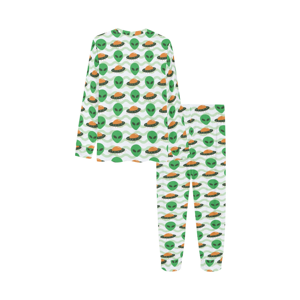 Alien Pattern Print Design 02 Kids' Boys' Girls' All Over Print Pajama Set