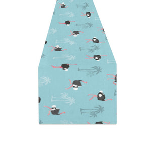 Ostrich Pattern Print Design 05 Table Runner