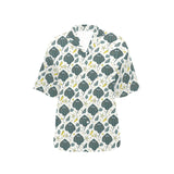 Stingray Pattern Print Design 03 Women's All Over Print Hawaiian Shirt