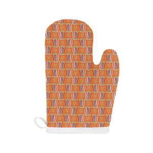 Popcorn Pattern Print Design 05 Heat Resistant Oven Mitts