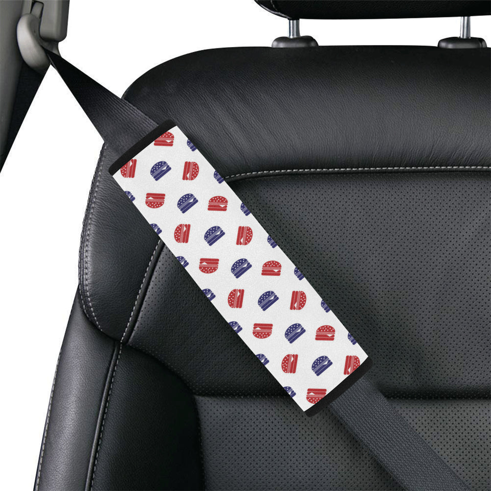 Hamburger Pattern Print Design 04 Car Seat Belt Cover