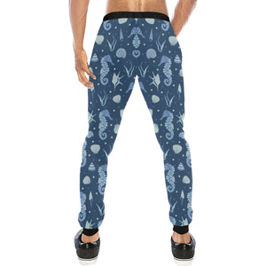 Seahorse Shell Pattern Unisex Casual Sweatpants