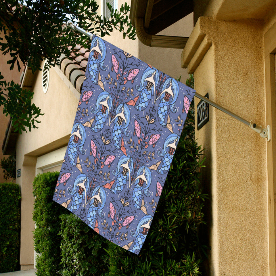 Mermaid Pattern House Flag Garden Flag