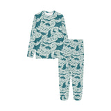 Stingray Pattern Print Design 01 Kids' Boys' Girls' All Over Print Pajama Set