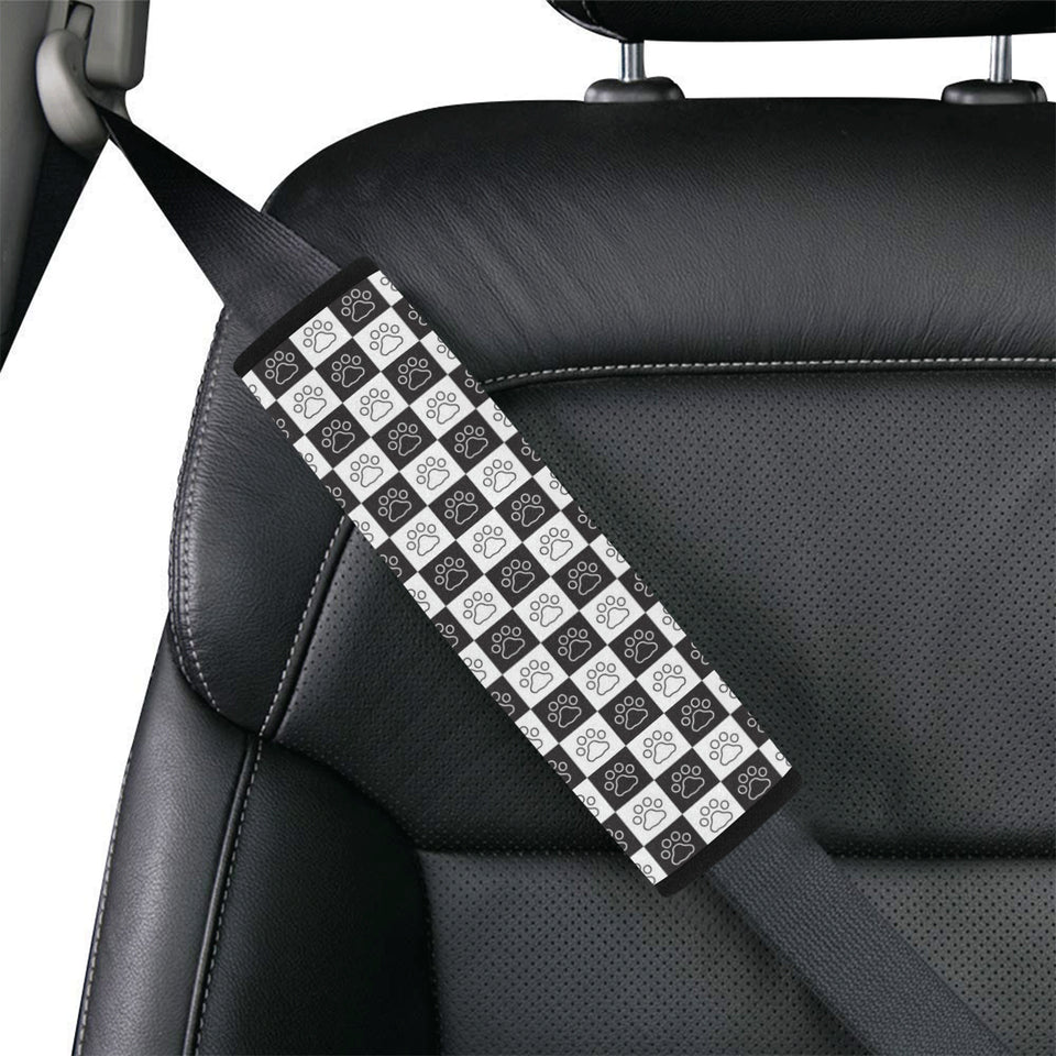 Dog Paws Pattern Print Design 05 Car Seat Belt Cover