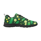 Cucumber Pattern Background Men's Sneakers Black