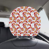 Goldfish Pattern Print Design 02 Car Headrest Cover