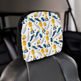 Bowling Ball and Shoes Pattern Car Headrest Cover