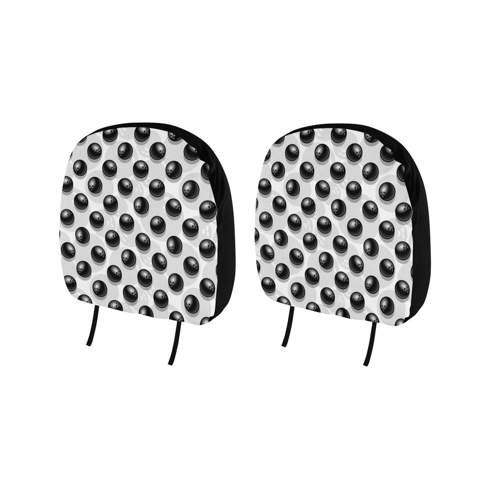 Bowling Ball Pattern Car Headrest Cover