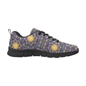 Sun Pattern Men's Sneakers Black