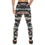 Whale Flower Tribal Pattern Unisex Casual Sweatpants