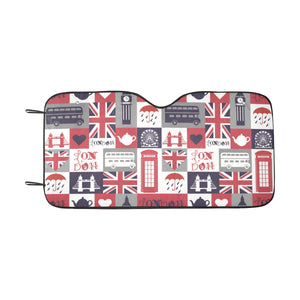 British Pattern Print Design 03 Car Sun Shade