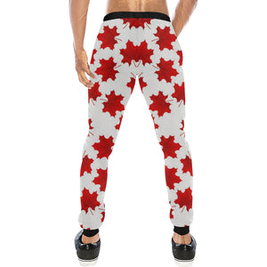 Red Maple Leaves Pattern Unisex Casual Sweatpants