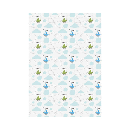 Helicopter Pattern House Flag Garden Flag