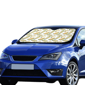 Sandwich Pattern Print Design 05 Car Sun Shade