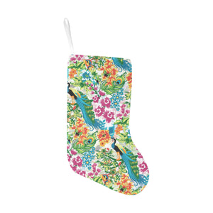 Colorful Peacock Pattern Christmas Stocking