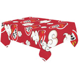 Red Daruma Cloud Pattern Tablecloth