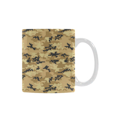 Sand Camo Camouflage Pattern Classical White Mug (FulFilled In US)