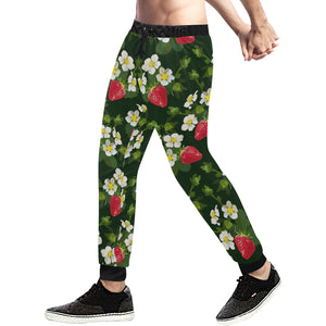 Strawberry Pattern Background Unisex Casual Sweatpants