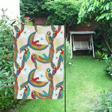 Parrot Flower Pattern House Flag Garden Flag