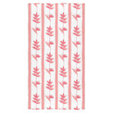Heliconia Pink White Pattern Bath Towel