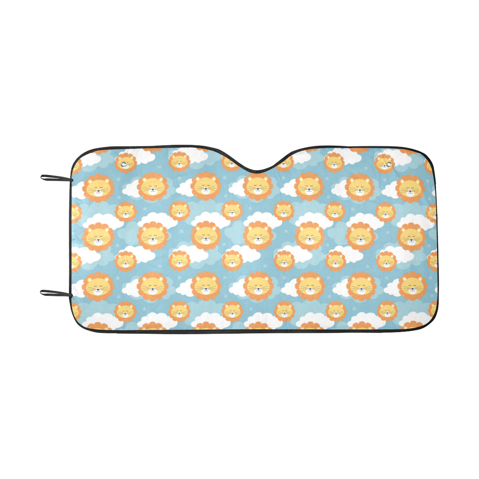 Lion Pattern Print Design 05 Car Sun Shade