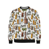 Beer Cheer Pattern Men's Crew Neck Sweatshirt