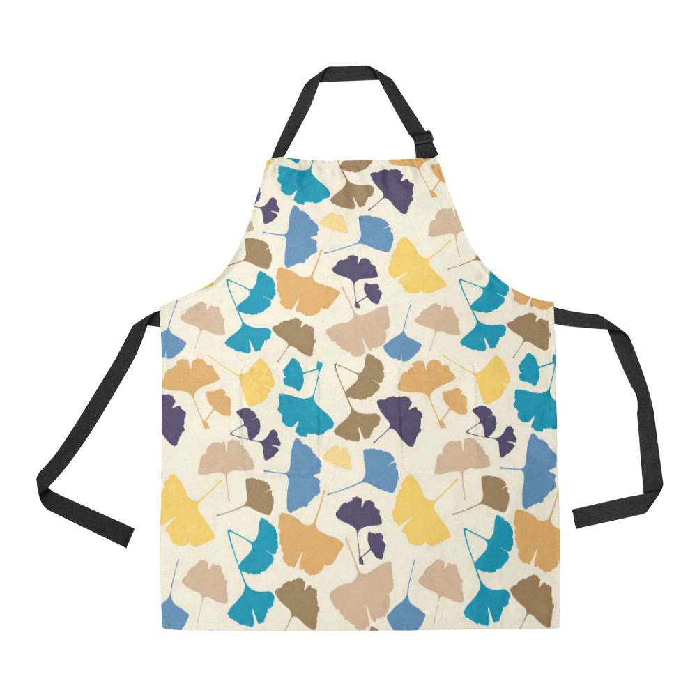Colorful Ginkgo Leaves Pattern Adjustable Apron