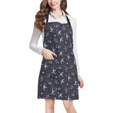 Swallow Pattern Print Design 02 Adjustable Apron