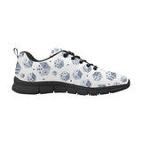 Dice Pattern Print Design 03 Women's Sneakers Black