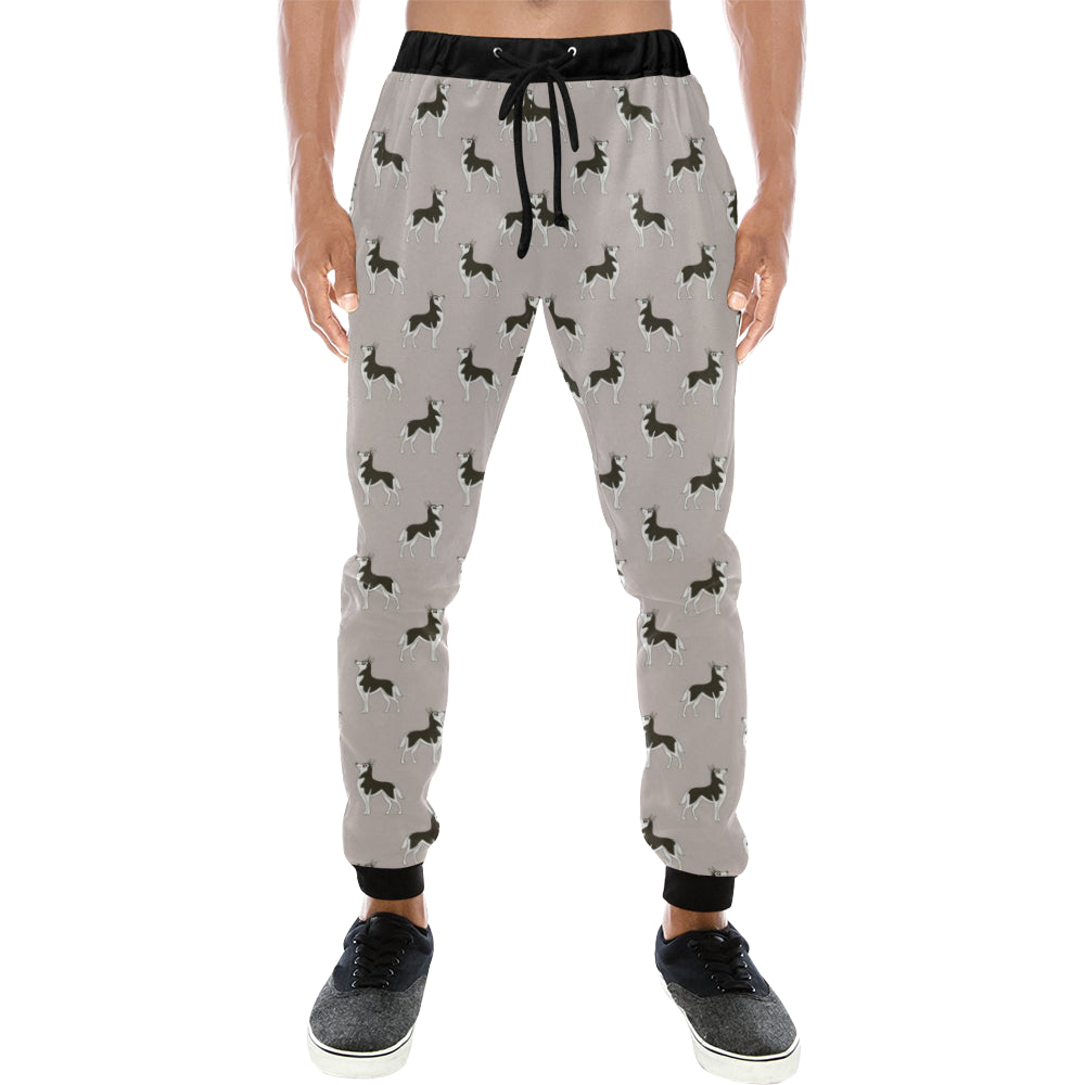 Siberian Husky Pattern Background Unisex Casual Sweatpants