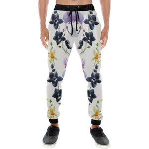 Orchid Pattern Background Unisex Casual Sweatpants