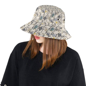 Owl Pattern Background Unisex Bucket Hat