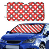 Canada Pattern Print Design 05 Car Sun Shade