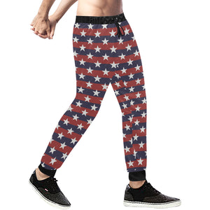 USA Star Pattern Background Unisex Casual Sweatpants