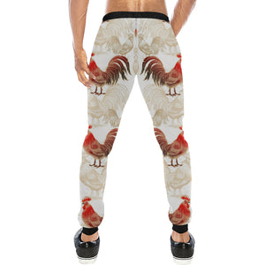 Rooster Chicken Pattern Unisex Casual Sweatpants