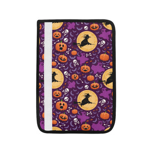 Halloween Pumpkin Witch Pattern Car Seat Belt Cover