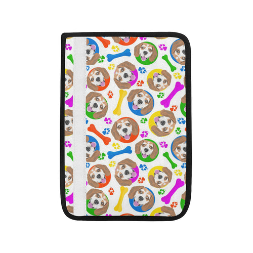 Colorful Beagle Bone Pattern Car Seat Belt Cover