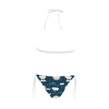 Sheep Playing Could Moon Pattern Sexy Bikinis Two-Pieces Swimsuits