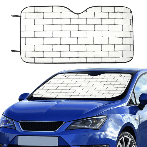 Brick Printed Pattern Print Design 02 Car Sun Shade