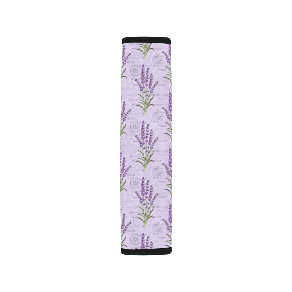 Lavender Pattern Background Car Seat Belt Cover